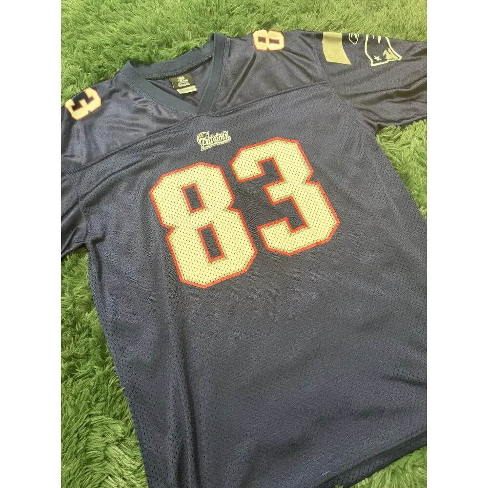 Reebok NFL New England Patriots Wes Welker #83 Jersey Youth XL 18-20 Navy Blue